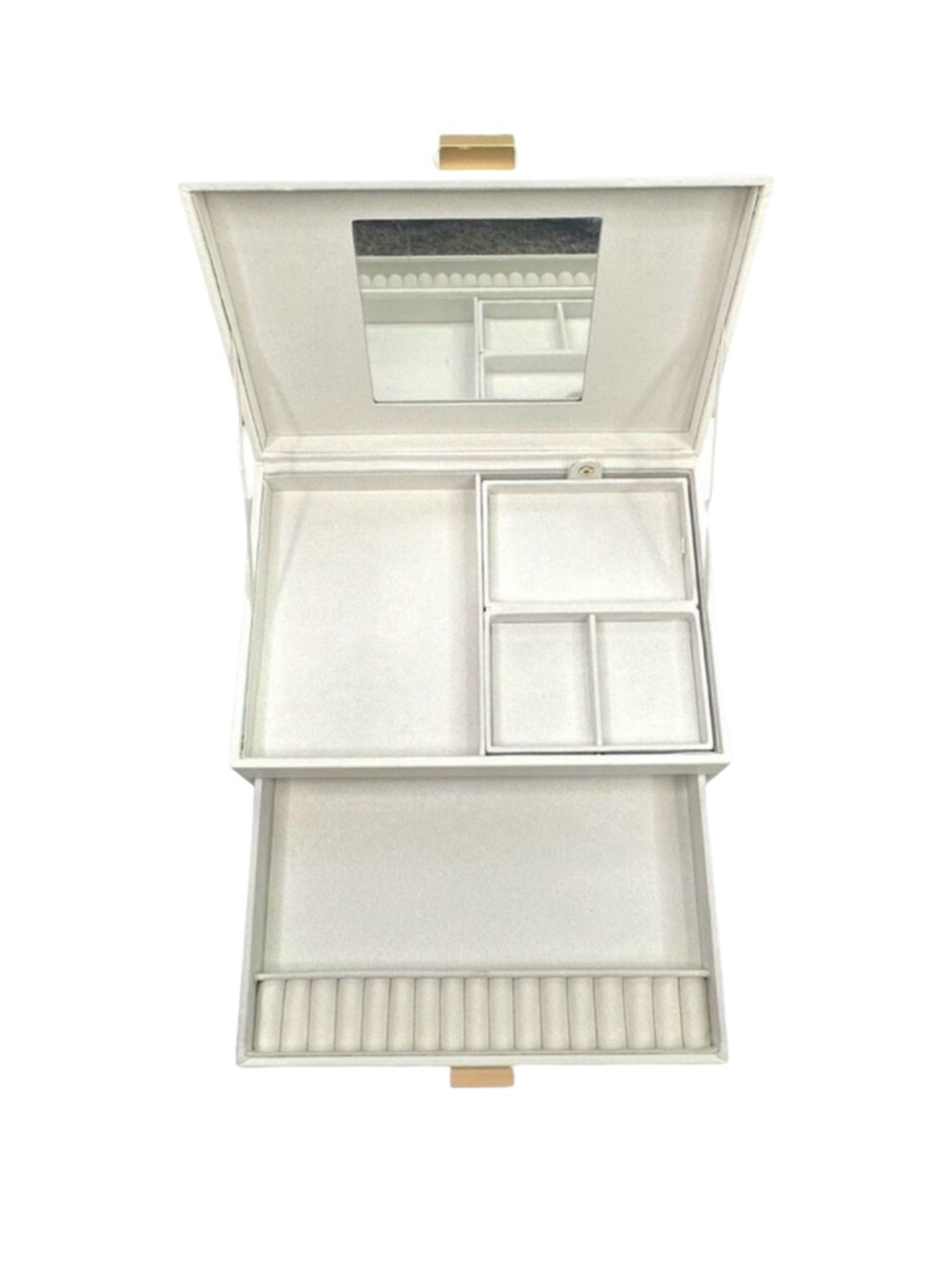 a new day Two Drawer Organizer Jewelry Box - 4” x 8” x 11”